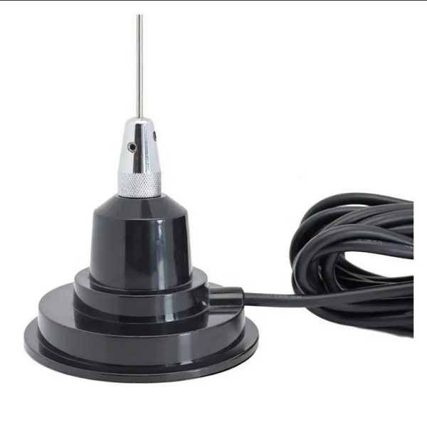 Antena móvil VHF 5/8 con base magnética, cable RG58 y PL259